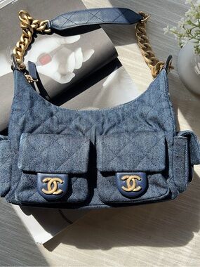 Chanel Large Cargo Hobo Trendy Pockets Hobo